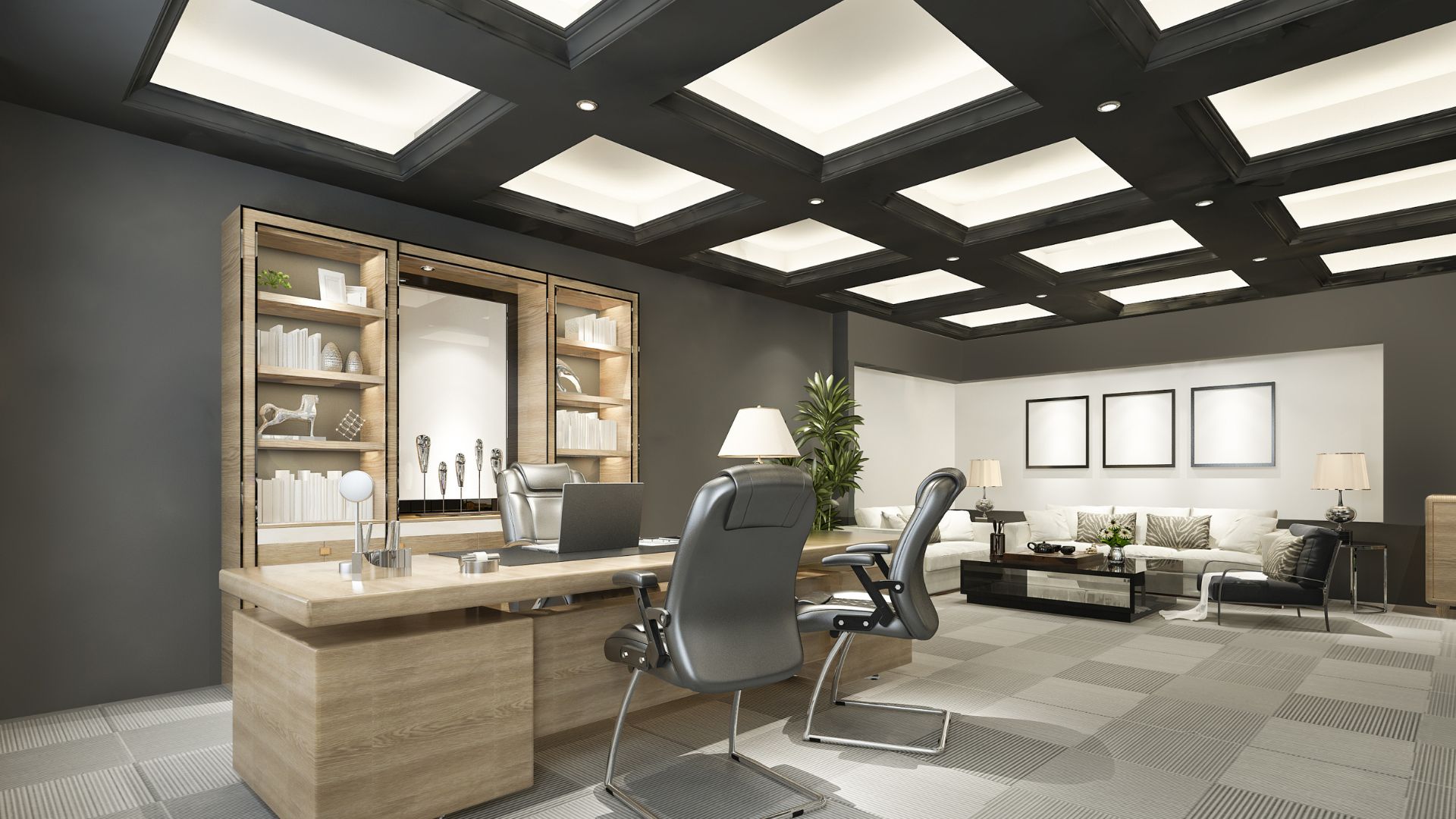 A fully furnished space created using Turnkey Interior Solutions